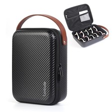 Travel Sunglasses Organizer Case for Women Men, Glasses Case Black-5 Pairs
