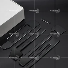 3D Raised Gloss Black Tailgate Inserts Letters Emblems Badge For F-150 2021-2024