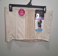 Maidenform Womens Waist Trainer Shapes Corset Slimming Size 3XL W82006 NWT Beige