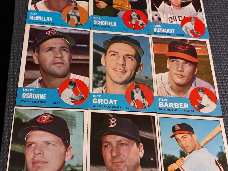 1963 Topps 12-Card Investment Opportunity-NM-Ver Descrição - Sem Reserva - Imagem 4 de 4