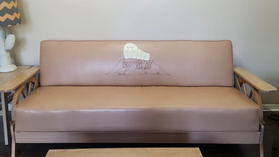 Mid-Century Wagon Wheel Furniture Set (1940's - 1950's) - Image 4 of 4