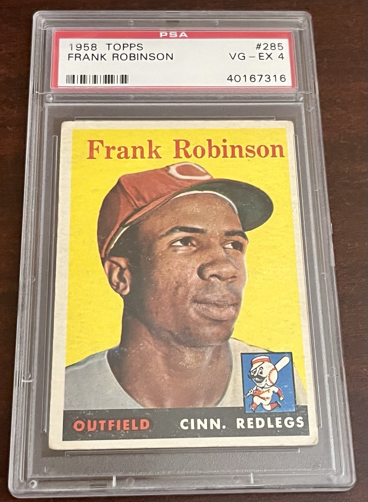 1958 Topps Baseball FRANK ROBINSON #285 Cinn. Redlegs PSA 4