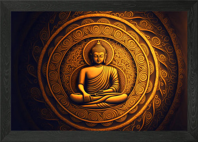 Spirituelles Erwachen Buddha Gerahmtes Wandbild Poster Leinwanddruck Bild