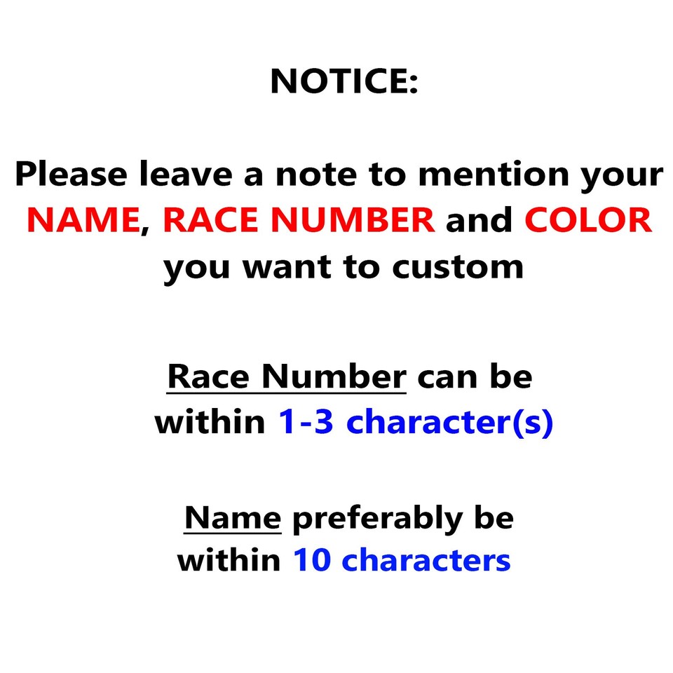 For TM Racing 450 530 EN 3x Dirt Bike Vinyl Race Numbers Plate Sticker ...