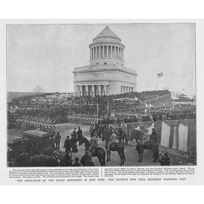 NEW YORK The Dedication of the Grant Monument - Antique Print 1897