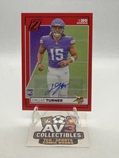 2024 Panini Zenith - Rookies Dallas Turner #124 No Huddle Autographs (AU, RC)