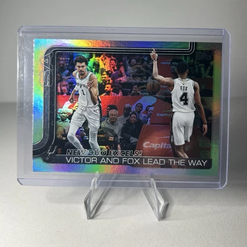 Topps 2025-26 Flagship De'Aaron Fox / Victor Wembanyama Spurs #300