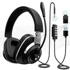 Venker U20 USB Headset with Microphone, 3.5mm/USB Jack 2-In-1 Computer Headset