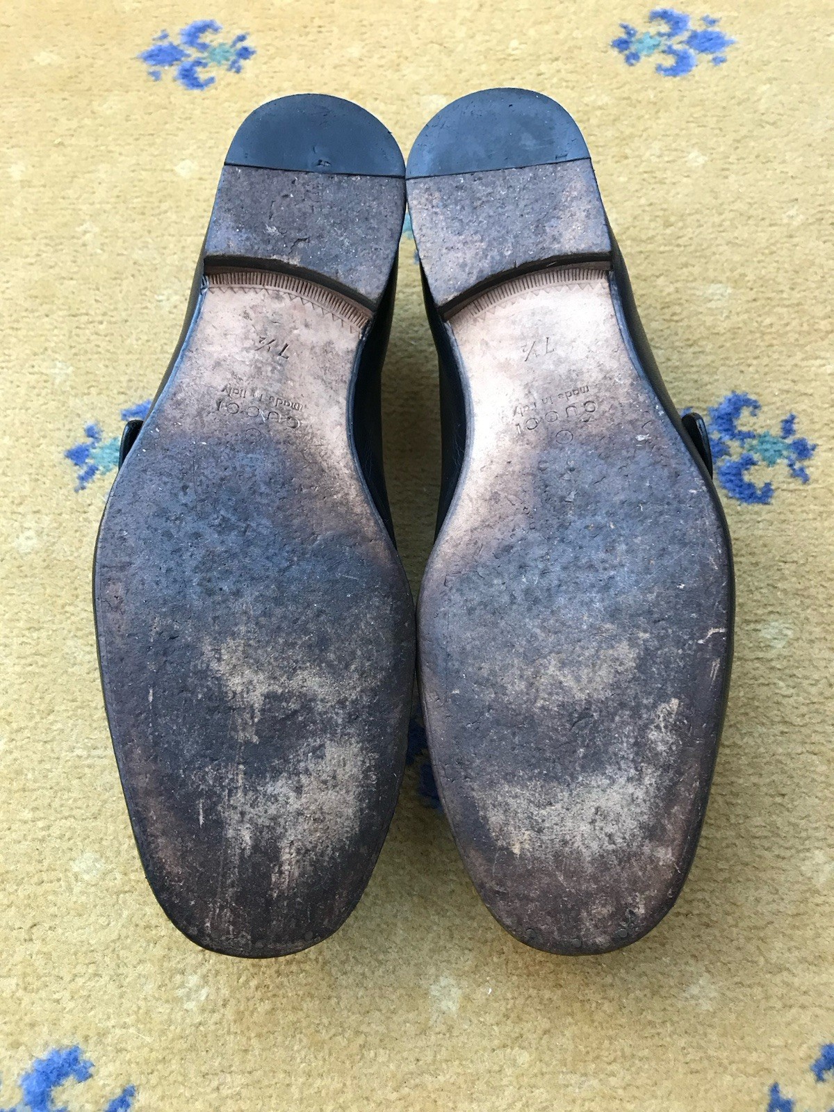 Gucci Leather Donnie Double G Web Green Red Shoes Loafers Mens US 8 UK 7.5 41.5 thumbnail 15