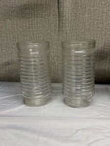 Anchor Hocking Ribbed Glasses | eBay