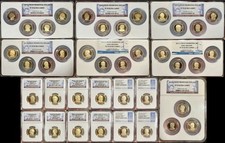 2007-2016 NGC PF70 Ultra Cameo Complete 39 Presidential Dollar Proof Coin Set!