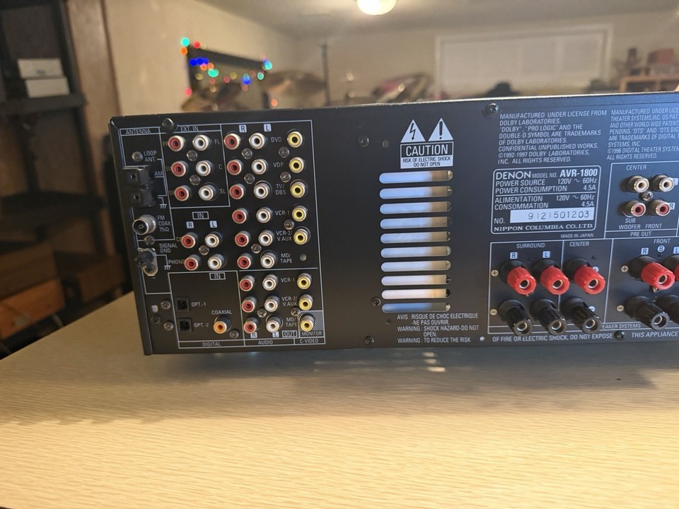 Denon AVR-1800 Precision Audio Component/AV Surround Receiver Serviced ...