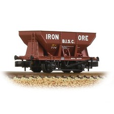 N Gauge Graham Farish 24T Iron Ore Hopper 'B.I.S.C. Iron Ore' Red Wagon 373-219