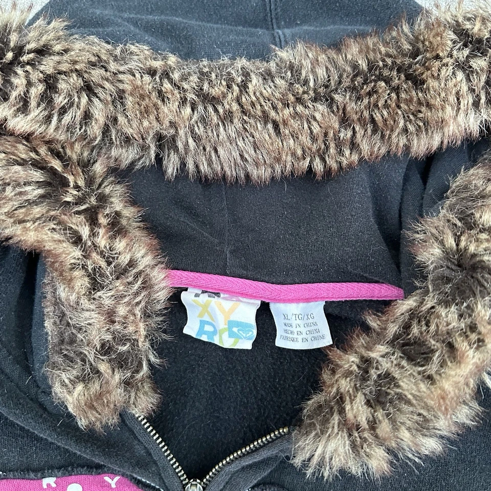 Moletom com capuz feminino vintage Y2K pele Roxy XL 21x23 surf Quiksilver - Imagem 3 de 4