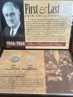 Silver🔥First And Last Coin Collection 1946 and 1964 Silver Roosevelt Dimes COA