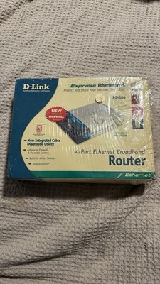 D-Link 4-Port Ethernet Broadband Router DI-604 Cable/DSL XBox Compatible, New
