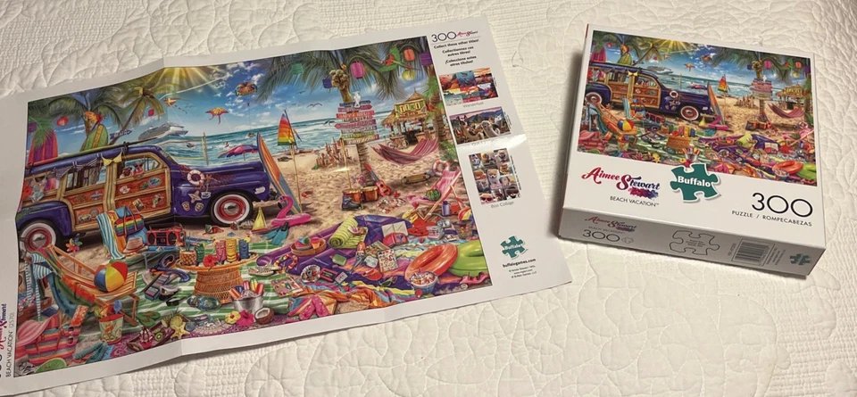 Puzzle Buffalo Beach Holiday 300 piezas Aimee Stewart piezas grandes Foto 3 de 3