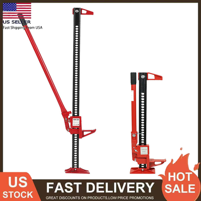 #ad 33quot; 48quot; 60quot; High Lift Farm Jack Heavy Duty Bumper Jack Ratcheting Off Road Jack $59.36