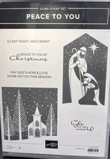 Stampin' Up! PEACE TO YOU Rubber Cling Stamp Set .... Silent Night, Holy Night