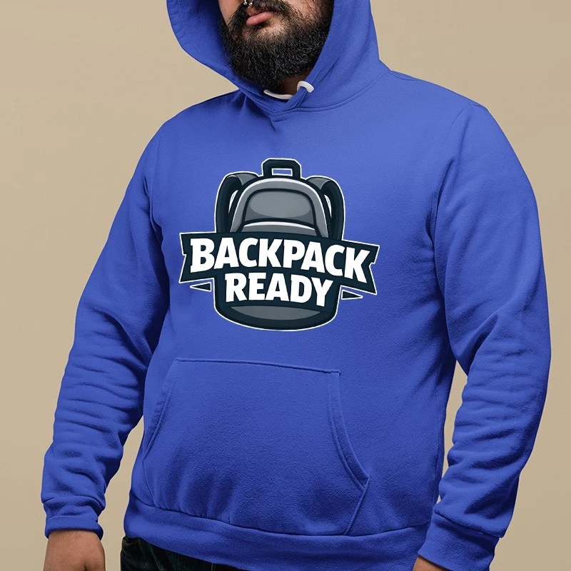 Backpack Ready Hoodie School Camping Hiking Travel Photographer Gift