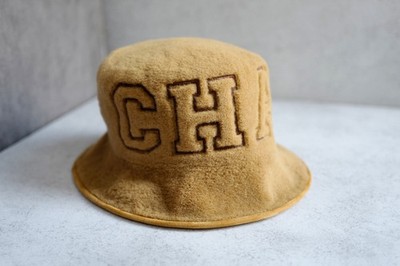 BNIB Chanel Bucket Hat Shearling Fur Beige Coco Neige 24N Size