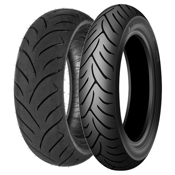 TYRE PAIR DUNLOP 3.00-10 42J + 120/70-12 51S SCOOTSMART