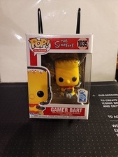 Funko Pop The Simpsons Gamer Bart Insider Club Television 1035, Insider Gamestop