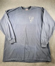 Vintage Pluma Made In USA Heavyweight Cotton Embroidered Buffalo L Sleeve T XXL