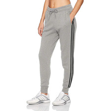 Adidas Women  s 3 Stripes Joggers CD2260 Grey Black Pants Size M