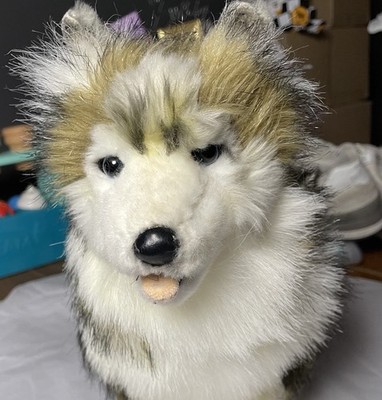 Hansa #4292 Wolf Cub Standing Realistic Plush 19  Collector Piece