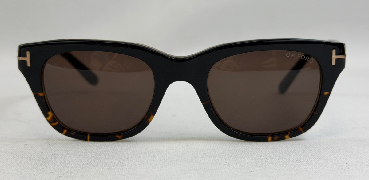 小物 TOM FORD TF237F  DON TOM FORD Snowdon Square Sunglasses Brown Lens Tortoise Frame TF237