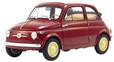 Fiat Nuova 500 Coral Red 1/18 Scale Diecast Car Figurine Kyosho Original NIB