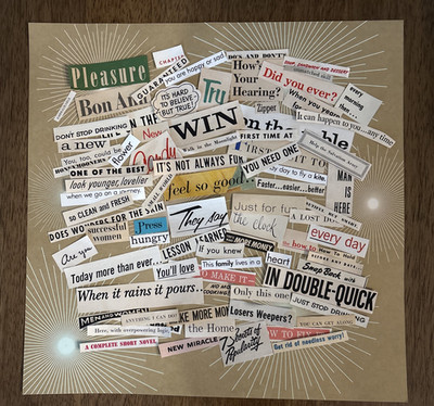 Hand Cut Vintage Words & Phrases Journal Inspiration Collage Create Ephemera 75+
