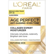 L'Oreal Paris Age Perfect Anti-Sagging+Even Skin Tone SPF30 Moisturizer 2.55oz.