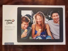 Nixplay Seed WiFi Cloud Digital Frame 10 In Blue High-Res Display No Remote