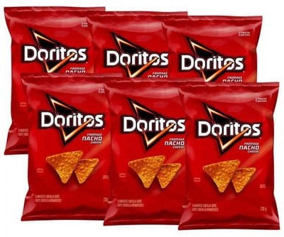 Doritos Nacho Cheese Tortilla Chips Large Bulk - 730g (6/Case)