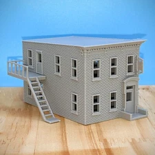 Z Scale - York Pennsylvania Small Office and Apartment - 1:220 Scale Building