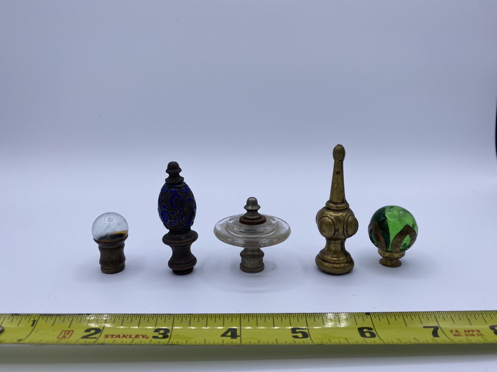 Lot of 5 Antique Lamp Finials eBay