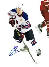 Adam Erne Detroit Red Wings Team USA Signed 8 x 10
