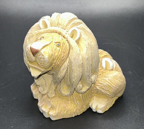Vintage Artesania Rinconada Lion Hand Carved Clay Figurine Signed AR - Picture 3 of 7