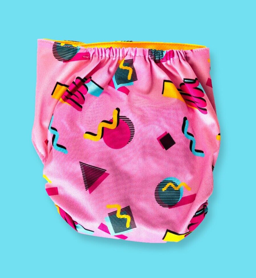 Retro Print Cloth Diapers -  Saved by the Pink 90's - NEW!