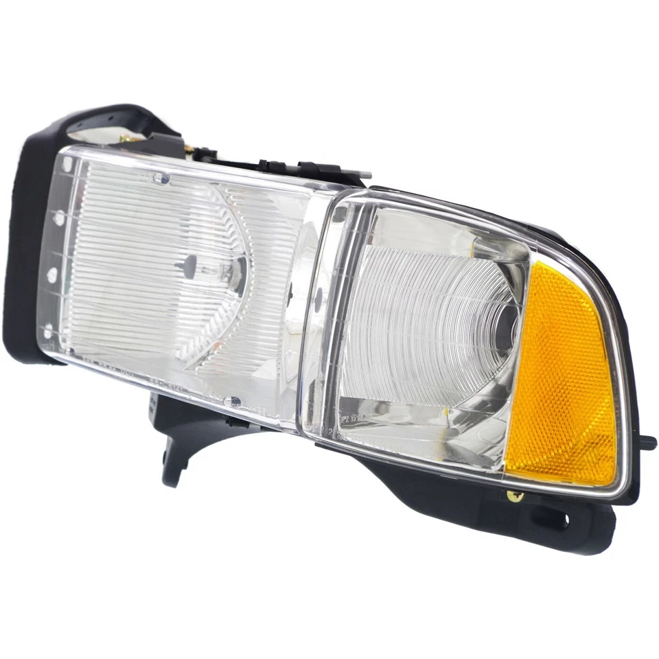 Juego de faros compatibles con Dodge Ram 1500 2500 3500 1999-2002, con bombilla Foto 4 de 4