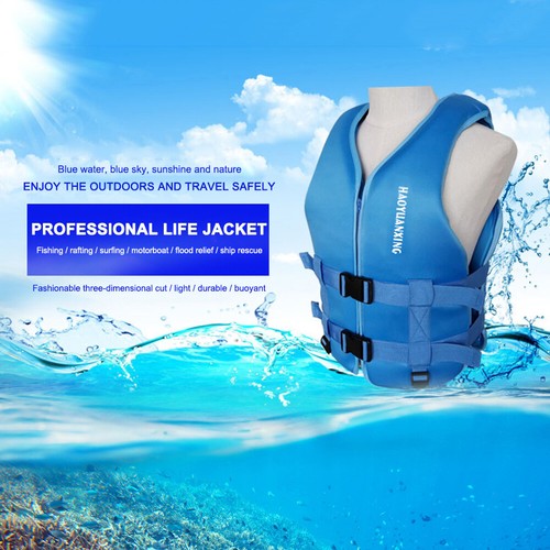 Veste en néoprène adulte bateau de pêche surf gilet de sécurité à la dérive - Photo 9/21