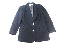 Chaus Womens Size 12 Wool Cashmere Blend Coat Jacket Black