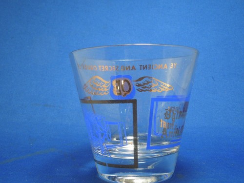 Vintage Quiet Birdmen Baltimore Annual Crab Feast Glass- Secretive Aviators Club - Picture 4 of 9
