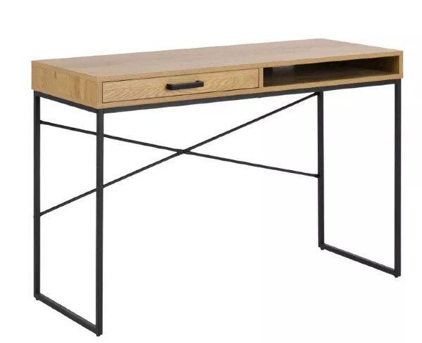 Компания Actona Schreibtisch Seaford Industriall, компания Wildeiche Metall, компания schwarz braun Schublade