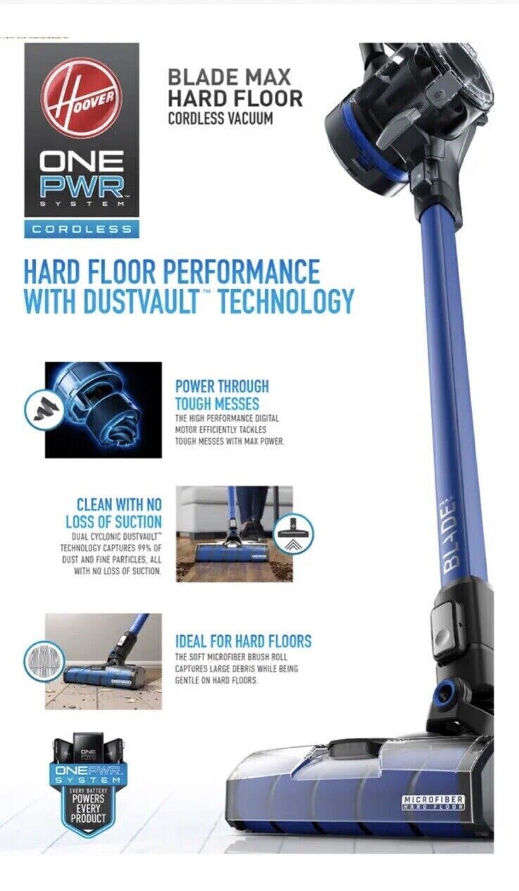 Hoover ONEPWR Blade+ Cordless Stick Vacuum 73502047804 eBay