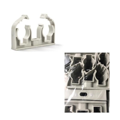 5 Rohrclips Aus Kunststoff, Weiß, Für 20 Mm Rohre – Einfache Montage An Wand, Decke Oder Boden