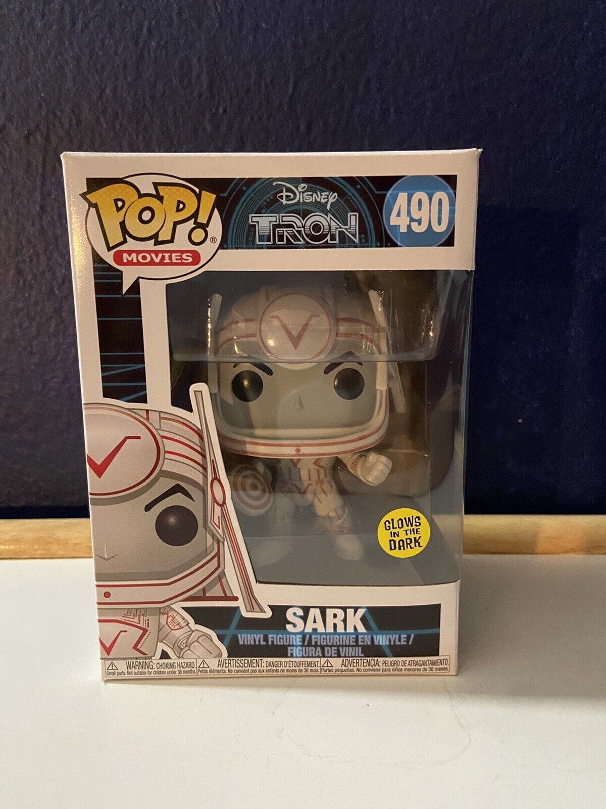 G1 Funko Pop Movies SARK Tron GITD Glow Vinyl Figure 490