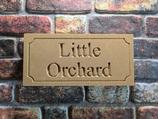 Custom Engraved Bathstone-Style House Sign - Deeply Carved, 340 x 160 x 50mm